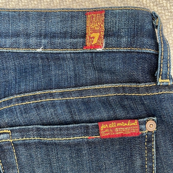 7 FOR ALL MANKIND Skinny Crop and Roll in Nouveau New York Dark - Picture 10 of 11